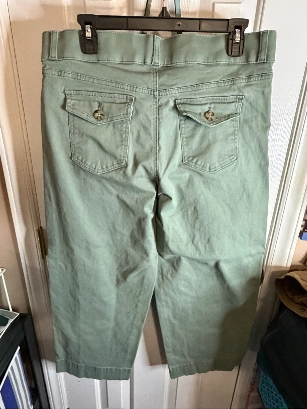 Gloria Vanderbilt Women's Cropped Pants in Sage Green